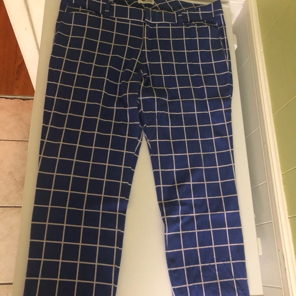 Old Navy Pants - Old Navy Women's Blue Checkered Chinos